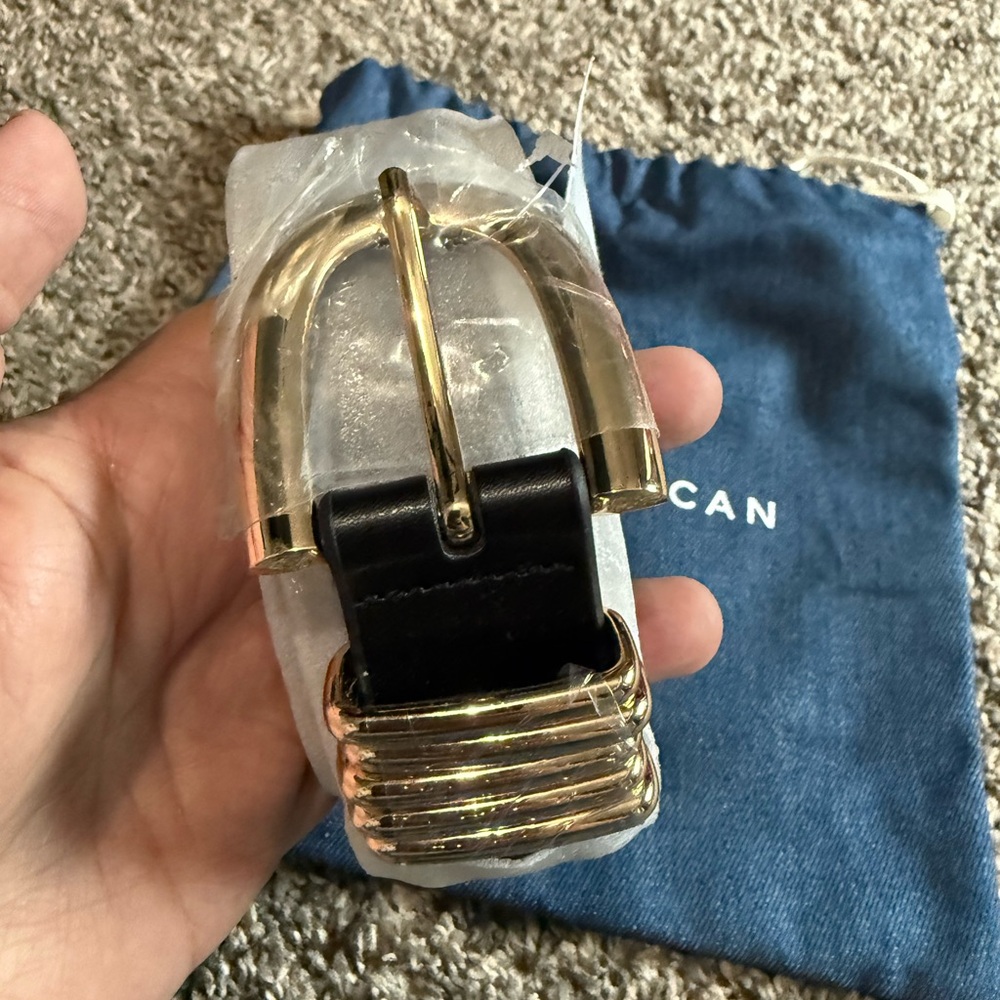 Good American Black Belt with Gold Buckle Accent - Picture 6 of 6